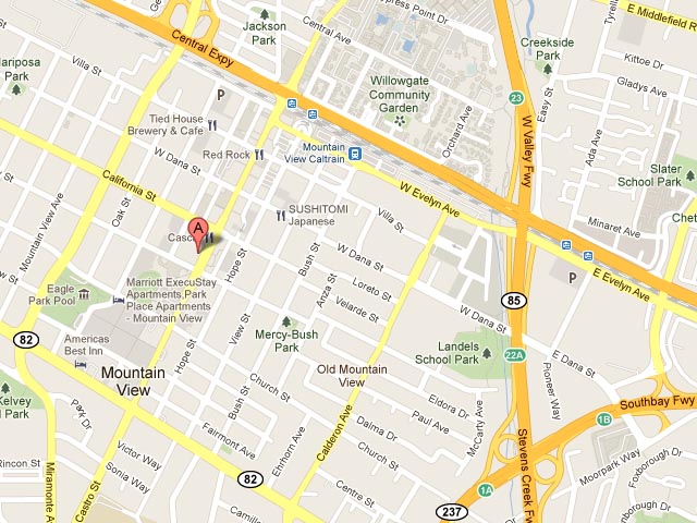 Elite Network 444 Castro St map